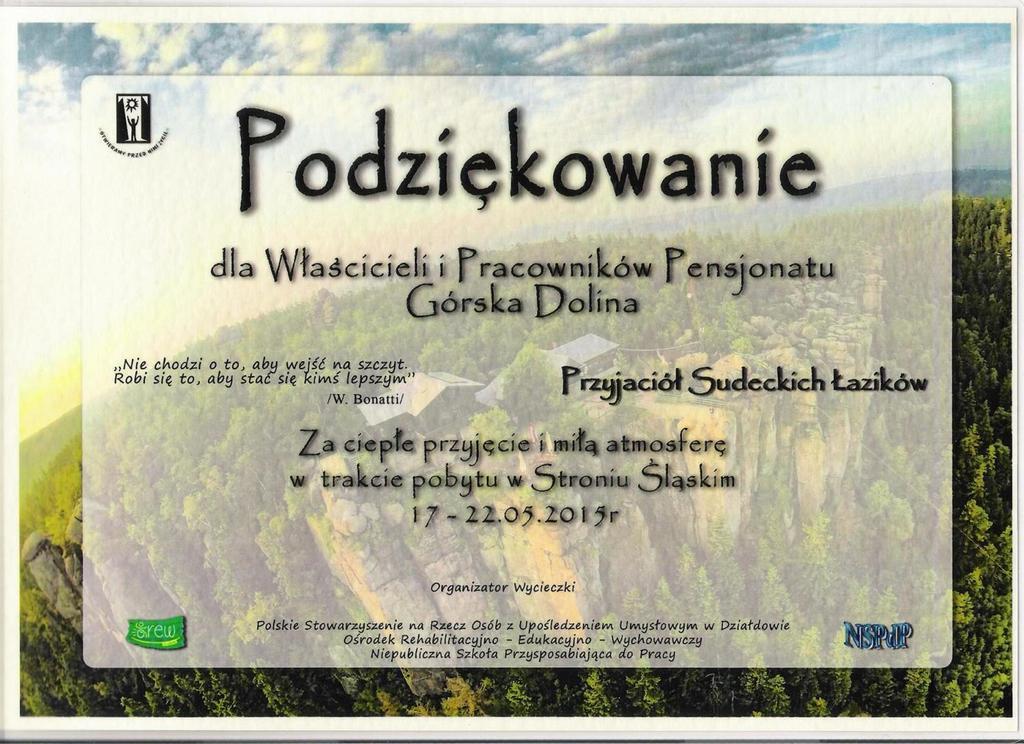Bed and Breakfast Gorska Dolina Строне-Слёнске Экстерьер фото
